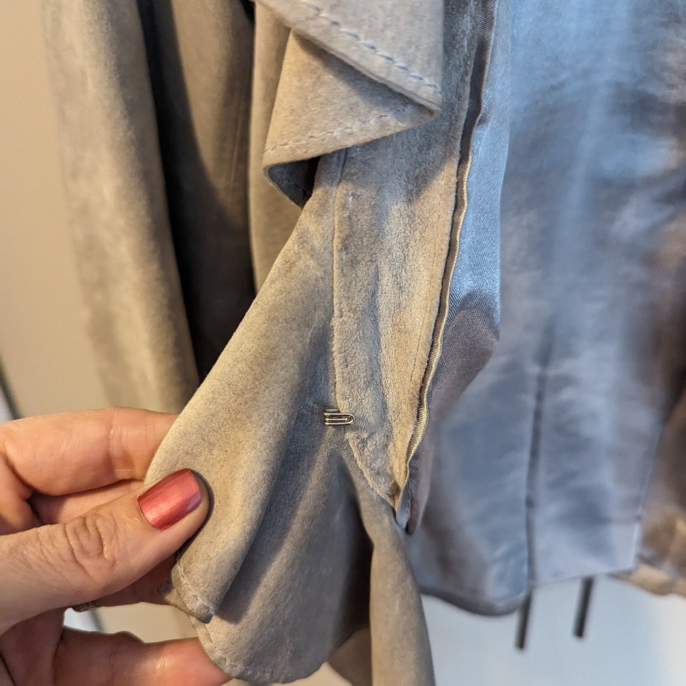 WHBM Suede Ruffle Jacket - Picture 2 of 10
